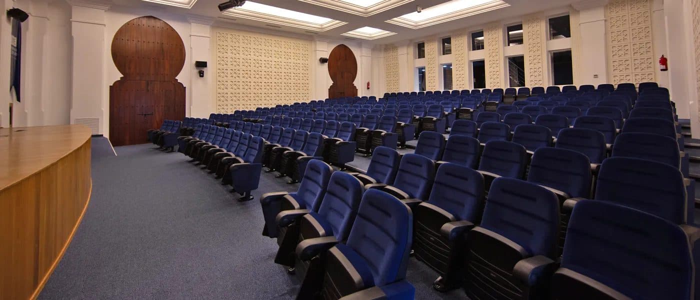 The auditorium of the University of New England in Tangier